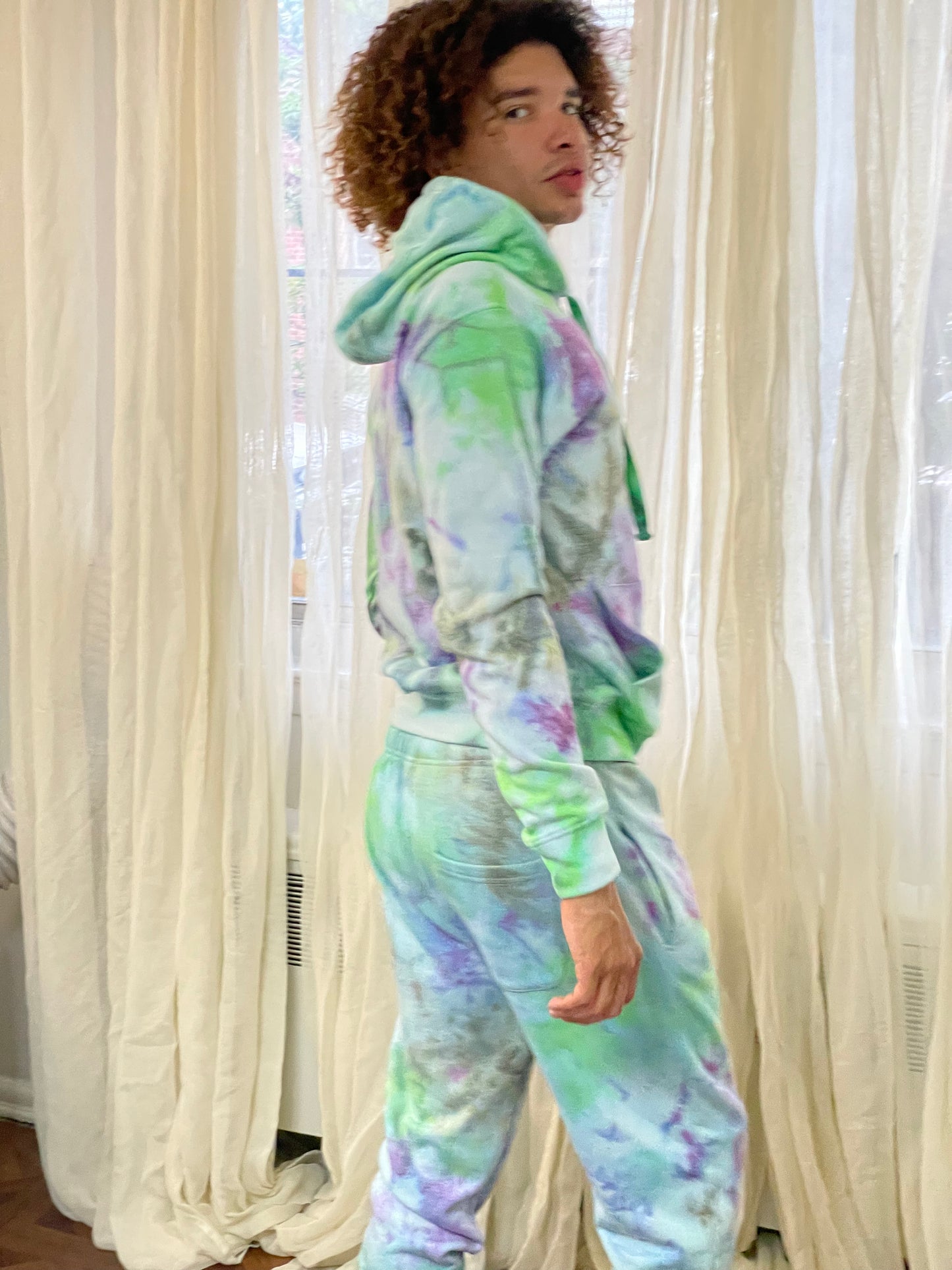 Ice Dyed sweat pants  - pixie condo