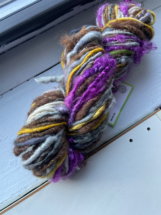 autumn breeze mambo : handspun striping art yarn