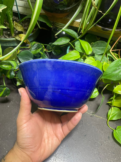 Royal Blue Soup Cereal Bowl Stoneware