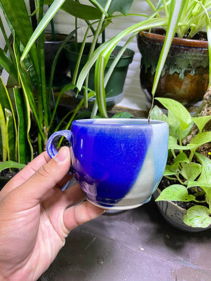 Blue Cappuccino Mug