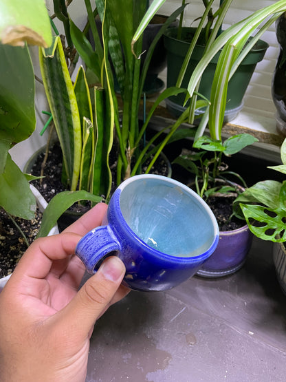 Blue Cappuccino Mug