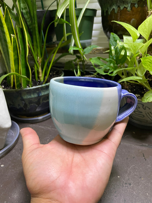 Blue Cappuccino Mug