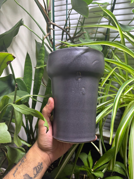 Gunmetal Bell Shaped Vase