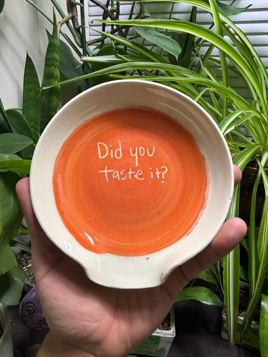 Did you taste it? Orange Spoon Rest