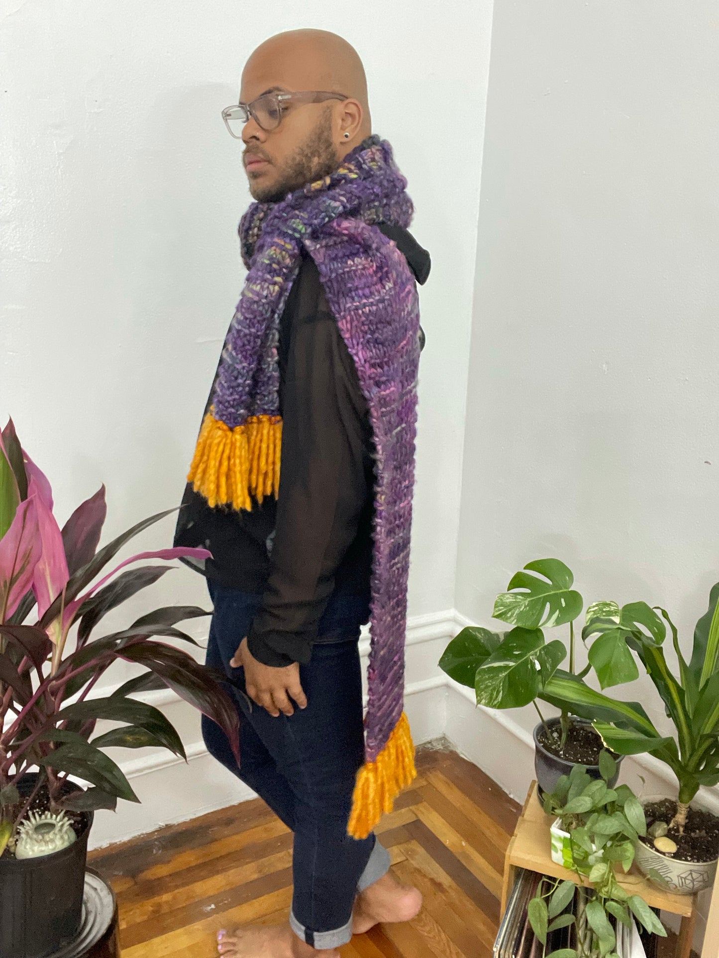 XL Purple Scarf